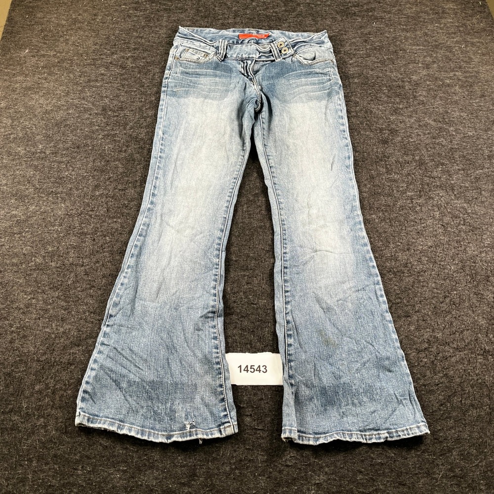 Choice Calvin Klein Jeans Women 27 Blue Good Vintage 90s Ultra Low Flare Denim